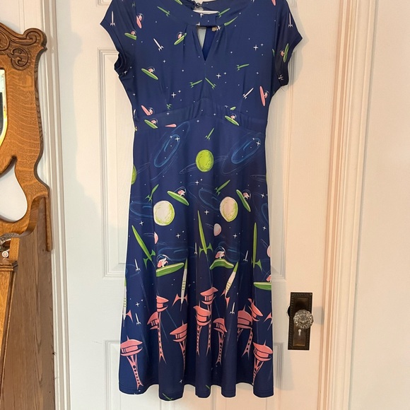 Lindy Bop Juliet Space Dog Dress - Picture 3 of 4